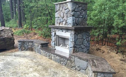 Outdoor Fireplace, Panama City, FL